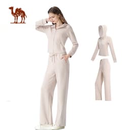 Thumbnail Áo khoác có mũ trùm đầu thể thao ngoài trời CAMEL CROWN dành cho nữ có dây kéo thông thường 1