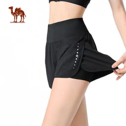 Thumbnail Quần Short Thể Thao Lưng Cao Chống Trượt Thời Trang Tập yoga Cho Nữ 1