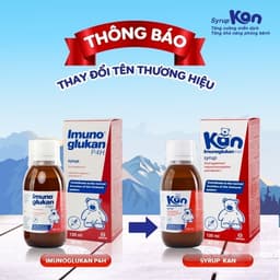 Thumbnail Siro Kan ImunoGlukan hỗ trợ miễn dịch nâng cao sức đề kháng cho bé - chai 120ml 2