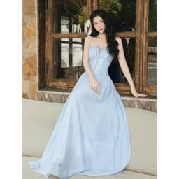 Thumbnail JOVEN Đầm Nữ Esme 2 Dây Dáng Dài Chất Voan Tăm Mờ 1