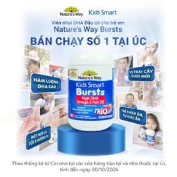Thumbnail Viên Nhai Dầu Cá Ba Màu Nature's Way Omega-3 Fish Oil Trio Hỗ Trợ Tốt Cho Não Bộ Và Mắt Cho Bé 60 Viên 4