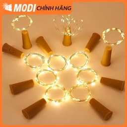 Thumbnail Đèn LED Đom Đóm Hình Nút Chai MODI SOLAR 2M 20 Bóng Trang Trí Noel, Trang Trí Nhà Cửa 2