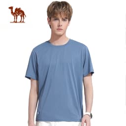 Thumbnail Áo thun thể thao CAMEL CROWN tay ngắn cổ tròn màu trơn đơn giản cho nam 1