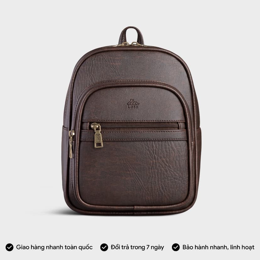 Ảnh Balo Lata (Thời trang nữ cá tính - Balo da BAL71) 1