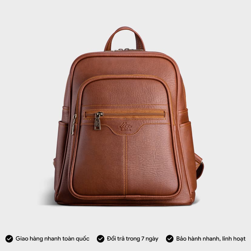 Ảnh Balo Lata (Thời trang nữ tiện lợi cỡ lớn - Balo da BAL40) 1