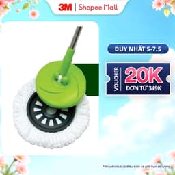 Thumbnail Bông lau thay thế Bộ cây lau nhà 360 độ 3M™ Scotch-Brite™, thấm hút nước tốt, 32.5x32.5cm 1