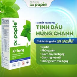 Thumbnail Dầu Húng Chanh Dr.Papie Hỗ Trợ Giảm Ho, Tăng Sức Đề Kháng Đường Hô Hấp 30ml 2