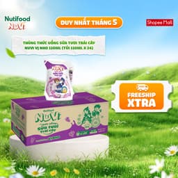 Thumbnail NuVi Thùng Thức Uống Sữa Tươi Trái Cây 110ml (Túi 110ml x 24) 2