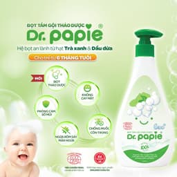 Thumbnail Sữa Tắm Thảo Dược Dr.Papie Tạo Bọt, Chiết Xuất Trà Shan Tuyết, Giảm Mẩn Ngứa, Rôm Sảy, Làm Sạch, Mát Da Bé 300ml 3