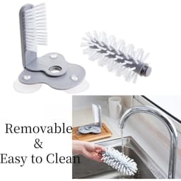 Thumbnail Bàn chải làm sạch cốc hai mặt Emboadlie, Máy làm sạch cốc hai mặt lười biếng, có đế hút có thể tháo rời, Thiết kế làm sạch nhanh để sử dụng tại nhà và quán cà phê 1