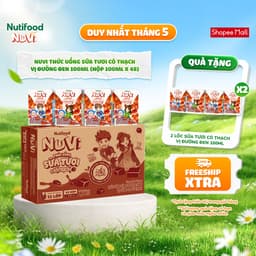 Thumbnail NuVi Thức Uống Sữa Tươi Có Thạch Vị Đường Đen 100ml (Hộp 100ml x 48) 1