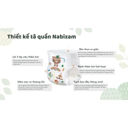 Thumbnail COMBO 4 Tã/Bỉm Quần NABIZAM UltraThin Công Nghệ Thấm Hút Từ Hàn Quốc, Mỏng Nhẹ Và Chống Tràn Size XL /từ 12kg/26 miếng 3