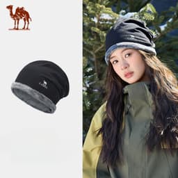 Thumbnail CAMEL CROWN Plus Mũ nhung Mũ len dệt kim chống gió ngoài trời ấm áp 1
