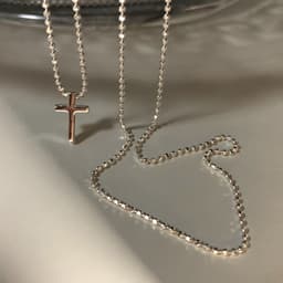 Thumbnail 17km Đơn Giản Chữ Thập Mặt Dây Chuyền Vòng Cổ Sáng Hai Lớp Vàng Bạc Dây Chuyền Choker Cho Nữ Trang Sức Phụ Kiện 3