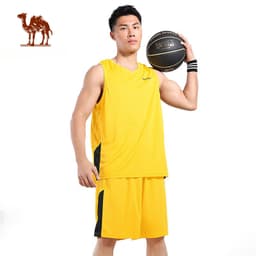 Thumbnail Trang phục bóng rổ CAMEL CROWN 2 mảnh không tay phong cách năng động cho nam 1
