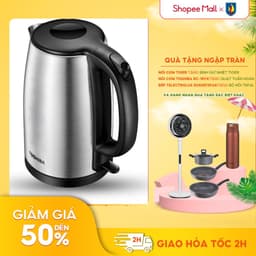 Thumbnail Ấm siêu tốc Toshiba KT-17SH2NV - Dung tích 1.7L - Thép không gỉ - Hàng chính hãng - Bảo hành 1 năm 1