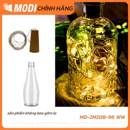 Thumbnail Đèn LED Đom Đóm Hình Nút Chai MODI SOLAR 2M 20 Bóng Trang Trí Noel, Trang Trí Nhà Cửa 1