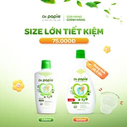Thumbnail Nước Tắm Thảo Dược Dr Papie Giúp Giảm Mẩn Ngứa Và Rôm Sảy, Hỗ Trợ Làm Sạch, Mát Da Bé - Chai 500ml 1