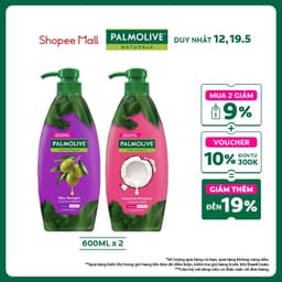 Thumbnail Bộ 2 Dầu gội Palmolive kèm xả 2-trong-1 chiết xuất Sữa dừa và Keratin kết hợp quả ô liu 600ml 1