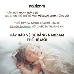 Thumbnail Tã/Bỉm Đêm NABIZAM Signature Nội Địa Hàn, Mềm Mại, Siêu Thấm Hút Size L30/XL26/2XL22/3XL20 Cho Bé 8-25k 4