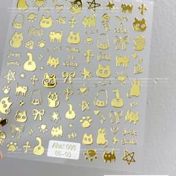 Thumbnail Miếng dán móng tay mèo AHa dễ thương và sành điệu - Thiết kế mèo hoạt hình, có chất kết dính ở mặt sau, rất thích hợp cho những người đam mê nghệ thuật làm móng DIY 1