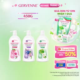 Thumbnail Sữa tắm trắng da hương nước hoa Gervenne 450G/chai (3 mùi) 1