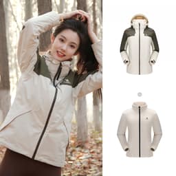 Thumbnail Áo khoác CAMEL CROWN quần áo ngoài trời chống thấm nước và chống gió ba trong một dành cho nữ 2