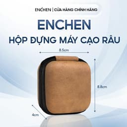 Thumbnail Hộp đựng máy cạo râu Enchen mini - chất liệu EVA - 8.5 x 8.8 x 4cm - Nâu, Đen 2