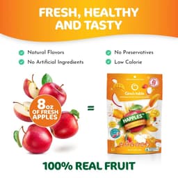 Thumbnail Táo sấy giòn vị xoài Gina’s Table Úc 18g - Bổ sung vitamin C - Ăn vặt văn phòng - Trái cây sấy Úc 2