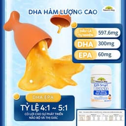 Thumbnail DHA Tú Tài Nature's Way - DHA 300mg Bổ Sung Dầu Cá Cô Đặc Omega 3 RTG Hàm Lượng Cao Cho Bé - Hộp 50 Viên 2