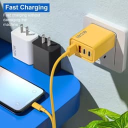 Thumbnail HdoorLink PD Sạc Siêu Nhanh Dual PD USB 4 Cổng Sạc Nhanh Cho Samsung Xiaomi US Sạc Cắm 3