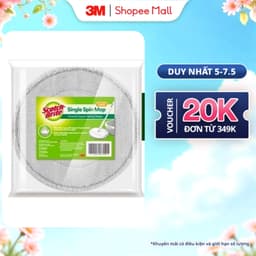 Thumbnail Bông lau thay thế Bộ cây lau nhà 360 độ thế hệ mới 3M™ Scotch-Brite™, thấm hút nước tốt,  26x33x1cm 1