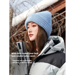 Thumbnail Mũ dệt kim CAMEL CROWN Thu đông Giải trí Bảo vệ tai ấm áp Mũ len chống gió 4