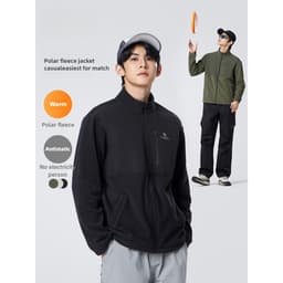 Thumbnail Áo khoác lông cừu nam CAMEL CROWN Áo khoác lông cừu cực ấm áp chống gió 3