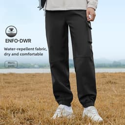Thumbnail CAMEL CROWN Quần yếm lông cừu nam và nữ Quần nỉ lông cừu ngoài trời Quần có dây chống thấm nước 2