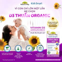 Thumbnail Vitamin D3 ORGANIC Nature’s Way, D3 Thuần Cho Trẻ Sơ Sinh Kids Smart Infant Drops VD3 - Hộp 13ml 1