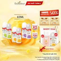 Thumbnail Lăn khử mùi Enchanteur trắng da / hương nước hoa Pháp tinh tế, không để lại vệt ố vàng 65ml 1