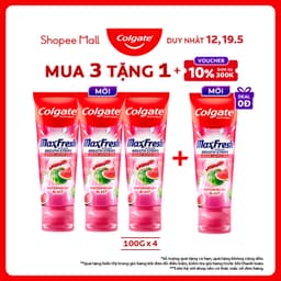 Thumbnail Bộ 3 Kem đánh răng Colgate MaxFresh Hương nhiệt đới, tinh thể cầu vồng the mát 100g/ tuýp 1