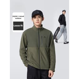 Thumbnail Áo khoác lông cừu nam CAMEL CROWN Áo khoác lông cừu cực ấm áp chống gió 4