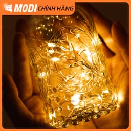 Thumbnail Đèn LED Đom Đóm Hình Nút Chai MODI SOLAR 2M 20 Bóng Trang Trí Noel, Trang Trí Nhà Cửa 3
