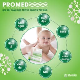 Thumbnail Kem Bôi Kem Bôi Hăm Tã PROMED Kháng Khuẩn, Bảo Vệ Da Khi Côn Trùng Đốt, Ngừa Sẹo An Toàn Cho Bé Hộp 30g 2
