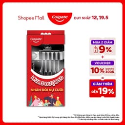 Thumbnail Combo 5 Bàn chải Colgate SlimSoft Charcoal than hoạt tính kháng khuẩn 1
