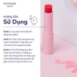 Thumbnail Son Dưỡng Làm Mềm Môi GOONGBE Kids Mild Lip Balm 3g 3