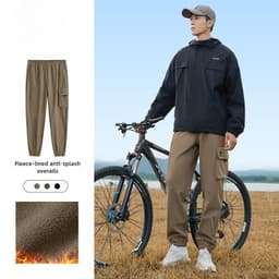 Thumbnail CAMEL CROWN Quần yếm lông cừu nam và nữ Quần nỉ lông cừu ngoài trời Quần có dây chống thấm nước 3