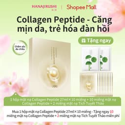 Thumbnail HANAJIRUSHI 【CHÍNH HẢNG】Mặt Nạ Collagen 10 Miếng - Căng Mịn Da, Tăng Đàn Hồi (Cho Da Lão Hóa/Chảy Xệ) 1