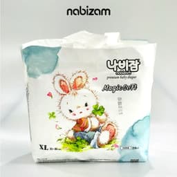 Thumbnail Tã/Bỉm Dán NABIZAM Cao Cấp Mỏng Nhẹ, Khô Thoáng Chống Tràn Phù Hợp Dùng Ban Ngày, Đủ Size Từ 4-15kg, 32-50 Miếng/Bịch 2