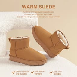Thumbnail Giày nữ CAMEL CROWN Plus Nhung Giày bốt tuyết ấm áp Giày Cotton dày 4