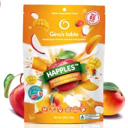 Thumbnail Táo sấy giòn vị xoài Gina’s Table Úc 18g - Bổ sung vitamin C - Ăn vặt văn phòng - Trái cây sấy Úc 4