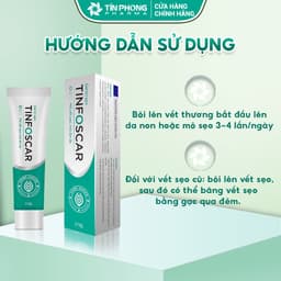 Thumbnail Gel Mờ Sẹo TinfoScar Giúp Giảm Sự Hình Thành Sẹo, Làm Mịn, Cung Cấp Độ Ẩm Và Đều Màu Da Tuýp 10g TMP011 3