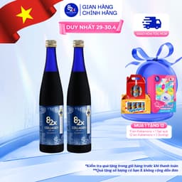 Thumbnail Liệu Trình 2 Chai Nước Uống Đẹp Da 82X Classic Collagen Chiết Xuất Từ Da Cá Ngừ Đại Dương Giữ Cân Đẹp Dáng 500ml/Chai 1